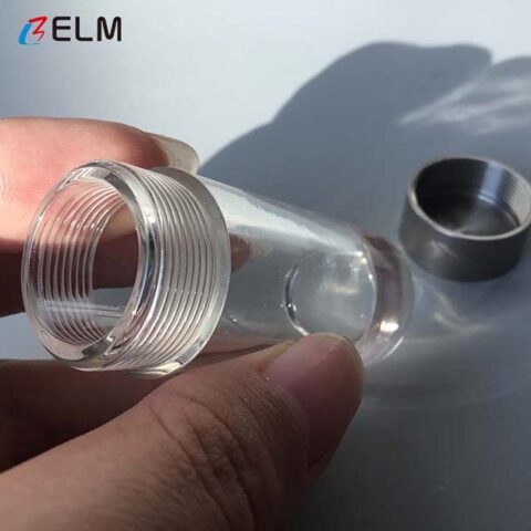 acrylic tube with threaded lid